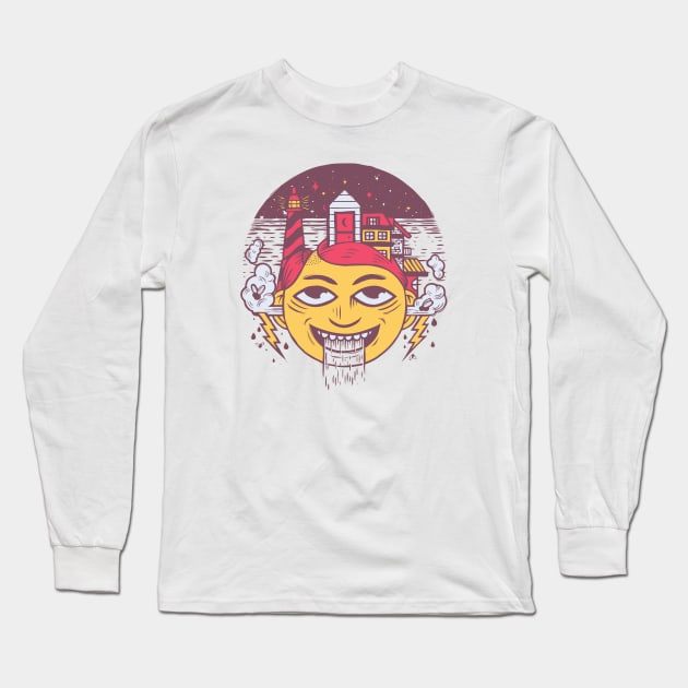 The Land of Headarea Long Sleeve T-Shirt by andbloom